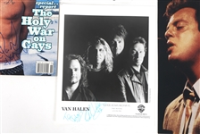 MUSICIAN AUTOGRAPHS - JOEL, OZBOURNE, VAN HALEN 