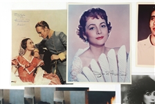 ACTRESS AUTOGRAPHS - CHER, YOUNG, & DE HAVILLAND 