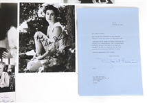 ACTRESS AUTOGRAPHS - CHER, YOUNG, & DE HAVILLAND 