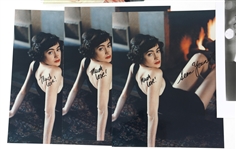 ACTRESS AUTOGRAPHS - CHER, YOUNG, & DE HAVILLAND 