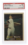 1957 TOPPS MICKEY MANTLE BASEBALL CARD PSA GRADED