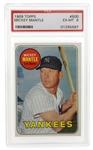 1969 TOPPS MICKEY MANTLE #500 BASEBALL CARD PSA GRADED