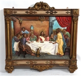 ACRYLIC ON WOOD HOLLOW LAST SUPPER WALL HANGING