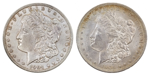 1904-O US SILVER MORGAN DOLLAR UNC COINS