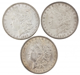 1897 & 1898 US SILVER MORGAN DOLLAR COINS