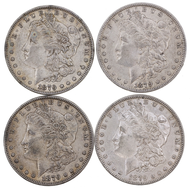 1879-P US SILVER MORGAN DOLLAR COINS