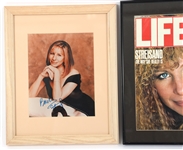 BARBRA STREISAND FRAMED AUTOGRAPHS