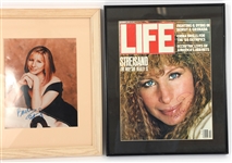 BARBRA STREISAND FRAMED AUTOGRAPHS