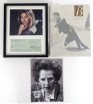 BARBRA STREISAND SIGNED FRAMED MEMORABILIA 