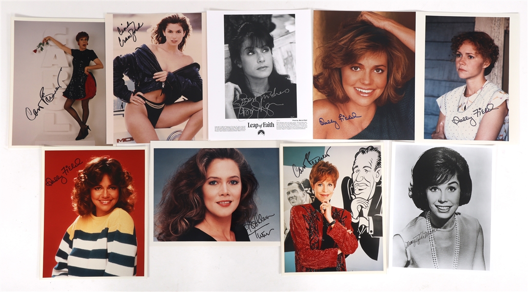 ACTRESS AUTOGRAPHS - BURNETT, TURNER, FIELD