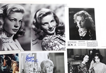 ACTRESS AUTOGRAPHS - WINSLET, BACALL, NOVAK 