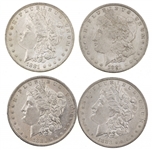 1881-O & 1883-O US SILVER MORGAN DOLLAR COINS