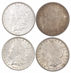 1889 & 1898 US SILVER MORGAN DOLLAR COINS