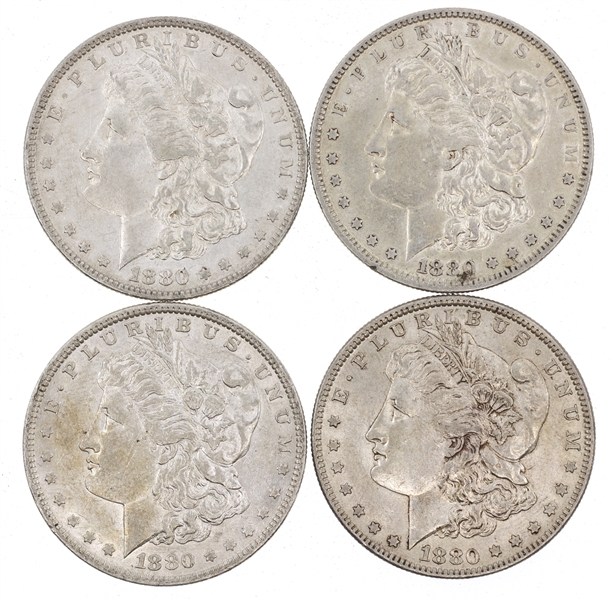 1880-O US SILVER MORGAN DOLLAR COINS