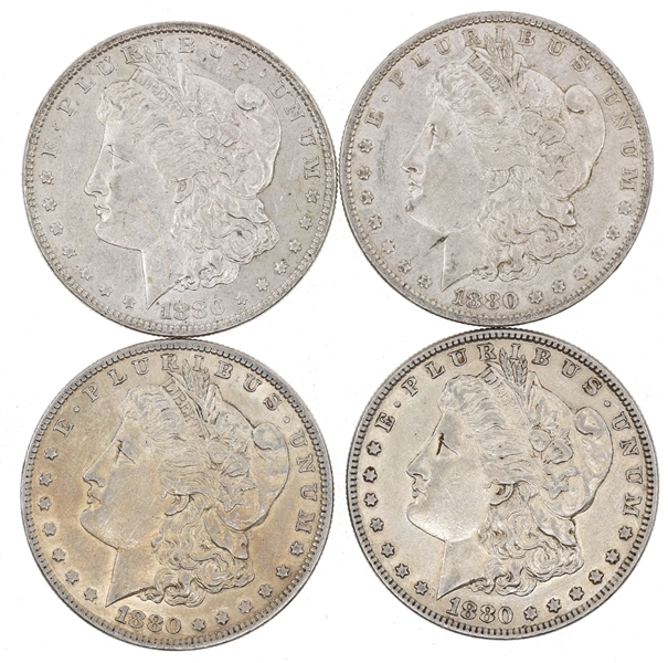 1880-O US SILVER MORGAN DOLLAR COINS