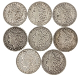 1891-1901 US SILVER MORGAN DOLLAR COINS 