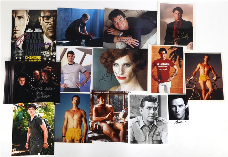 ACTOR AUTOGRAPHS - TRAVOLTA, GRIFFITH, JACKSON 