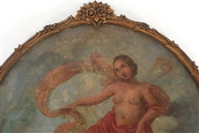 19TH C. OIL ON CANVAS GREEK GODDESS EOS PAINTING