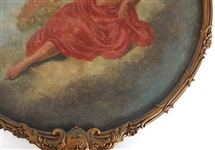 19TH C. OIL ON CANVAS GREEK GODDESS EOS PAINTING