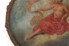 19TH C. OIL ON CANVAS GREEK GODDESS EOS PAINTING