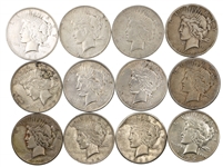 1922-1935 US SILVER PEACE DOLLAR COINS
