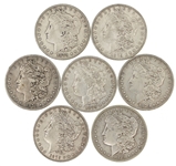 1879 US SILVER MORGAN DOLLAR COINS