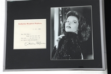 KATHARINE HEPBURN SIGNED EPHEMERA 