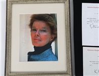KATHARINE HEPBURN SIGNED EPHEMERA 