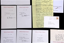 KATHARINE HEPBURN SIGNED EPHEMERA 