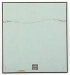 PAT OLIPHANT FRAMED GREASE MARKER SIGNED SKETCH 