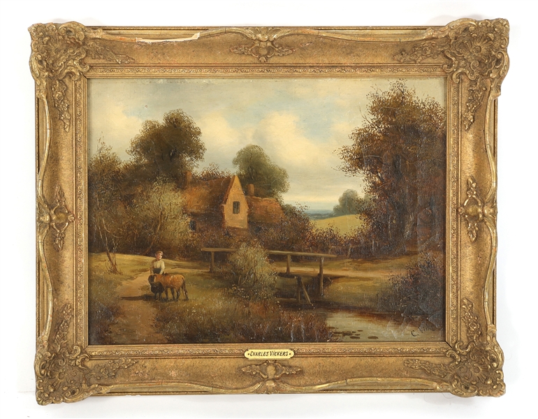 CHARLES VICKERS OIL PAINTING ON CANVAS