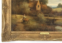 CHARLES VICKERS OIL PAINTING ON CANVAS