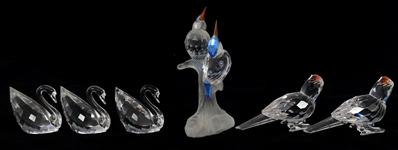 SWAROVSKI CRYSTAL BIRD FIGURINES 