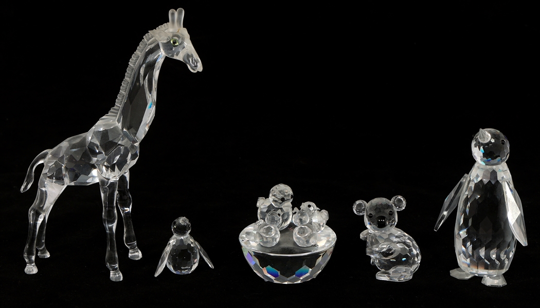 SWAROVSKI CRYSTAL ANIMAL FIGURINES