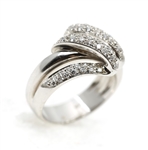 18K WHITE GOLD 0.64 CTW DIAMOND FASHION RING 