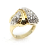 14K YELLOW GOLD 0.62 CTW DIAMOND FASHION RING