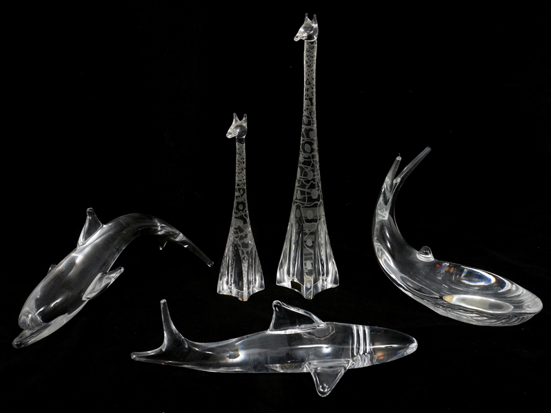 KOSTA BODA SIGNED GLASS FIGURINES 