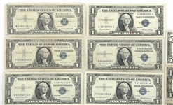 1928 - 1957 US SILVER CERTIFICATES $1 & $5 