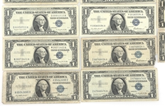 1928 - 1957 US SILVER CERTIFICATES $1 & $5 