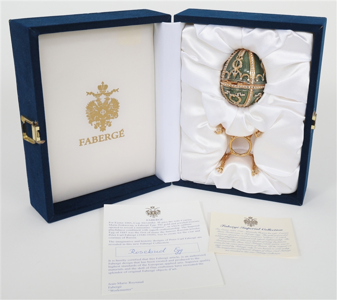 FABERGE IMPERIAL ROSEBUD EGG 