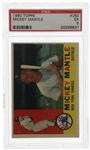 1960 TOPPS MICKEY MANTLE #350 PSA GRADED BASEBALL CARD