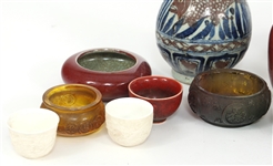 ASIAN DECOR & POTTERY - CERAMIC, METAL, & GLASS