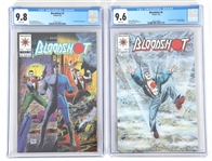 VALIANT BLOODSHOT COMIC BOOKS CGC GRADED NM TO NM/M