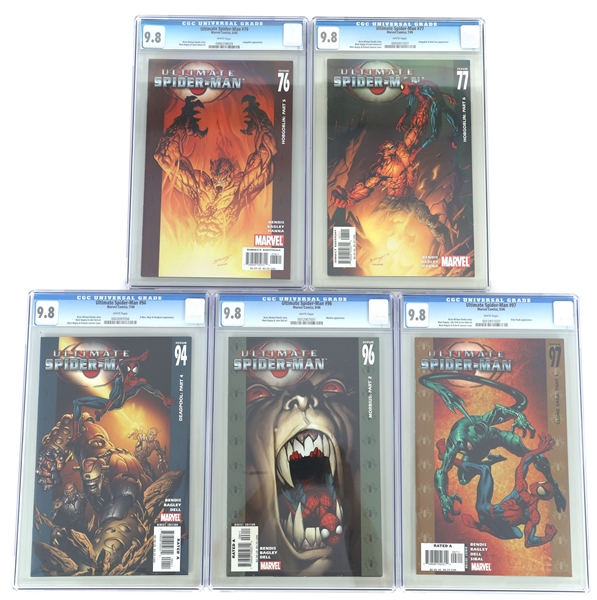 MARVEL ULTIMATE SPIDER-MAN COMIC BOOKS CGC GRADED NM/M 