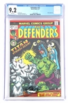 MARVEL DEFENDERS COMIC BOOKS CGC GRADED VF- TO NM