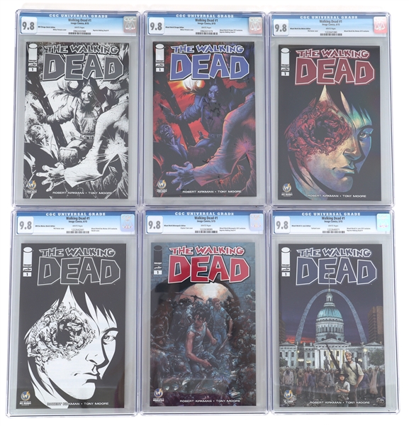 IMAGE THE WALKING DEAD #1 VARIANTS COMICS CGC GRADED