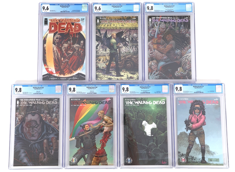 IMAGE THE WALKING DEAD COMICS CGC GRADED NM+ TO NM/M
