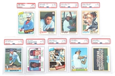 1976-1980 BASEBALL CARDS PSA GRADED 