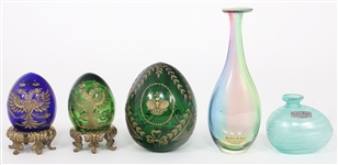 DECORATIVE GLASSWARE - CUPS, VASES, & ART GLASS 