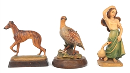 WOOD CARVED FIGURINES 